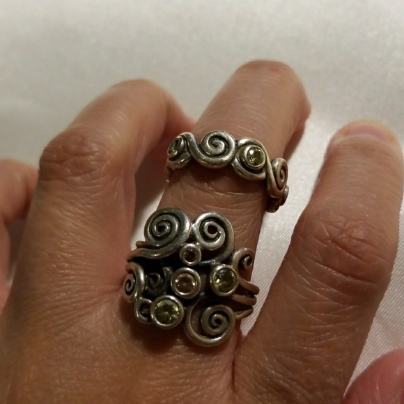 Pandora rings set with gemstones - Picture 2 of 6